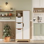 Hanah Home Armario Multiusos LIB1-SW Roble y Blanco